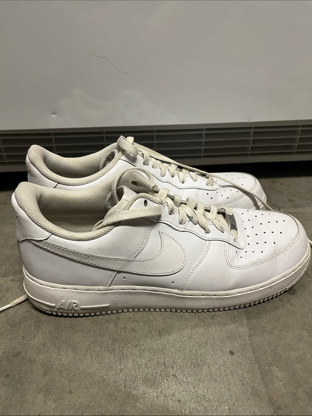 Nike White Low-Top Leather Sneakers